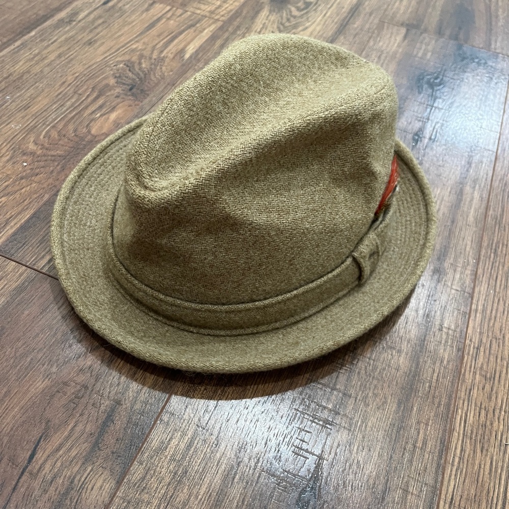 Tan Wool Fedora (true vintage)